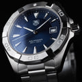  Shop Authentic Tag Heuer Aquaracer Quartz Blue Dial Silver Steel Strap Watch for Men - WAY1112.BA0928 - Luxxuri