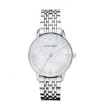  Shop Authentic Emporio Armani Classic Quartz Mother of Pearl Dial Silver Steel Strap Watch For Women - AR1602 - Luxxuri