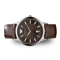  Shop Authentic Emporio Armani Renato Classic Brown Dial Brown Leather Strap Watch For Men - AR2413 - Luxxuri