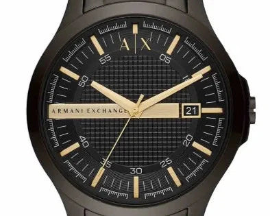  Shop Authentic Armani Exchange Hampton Chronograph Black Dial Black Steel Strap Watch For Men - AX2413 - Luxxuri