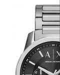  Shop Authentic Armani Exchange Banks Chronograph Black Dial Silver Steel Strap Watch For Men - AX1720 - Luxxuri