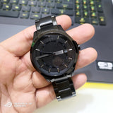  Shop Authentic Armani Exchange Hampton Chronograph Black Dial Black Steel Strap Watch For Men - AX2104 - Luxxuri