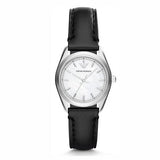  Shop Authentic Emporio Armani Analog White Dial Black Leather Strap Watch For Women - AR6026 - Luxxuri