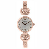  Shop Authentic Emporio Armani Retro Quartz Silver Dial Rose Gold Steel Strap Watch For Women - AR1776 - Luxxuri