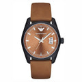  Shop Authentic Emporio Armani Sportivo Analog Brown Dial Brown Leather Strap Watch For Men - AR6080 - Luxxuri