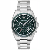  Shop Authentic Emporio Armani Sportivo Chronograph Blue Dial Silver Steel Strap Watch For Men - AR6090 - Luxxuri