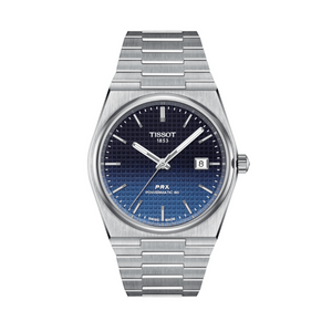  Shop Authentic Tissot Powermatic 80 Automatic Gradient Blue Dial Silver Steel Strap Watch for Men - T137.407.11.051.01 - Luxxuri