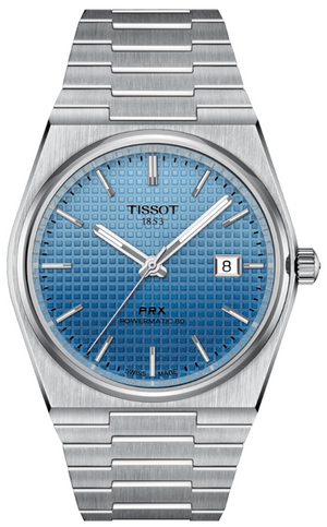  Shop Authentic Tissot PRX Powermatic 80 Gradient Blue Dial Silver Steel Strap Watch for Men - T137.407.11.351.01 - Luxxuri