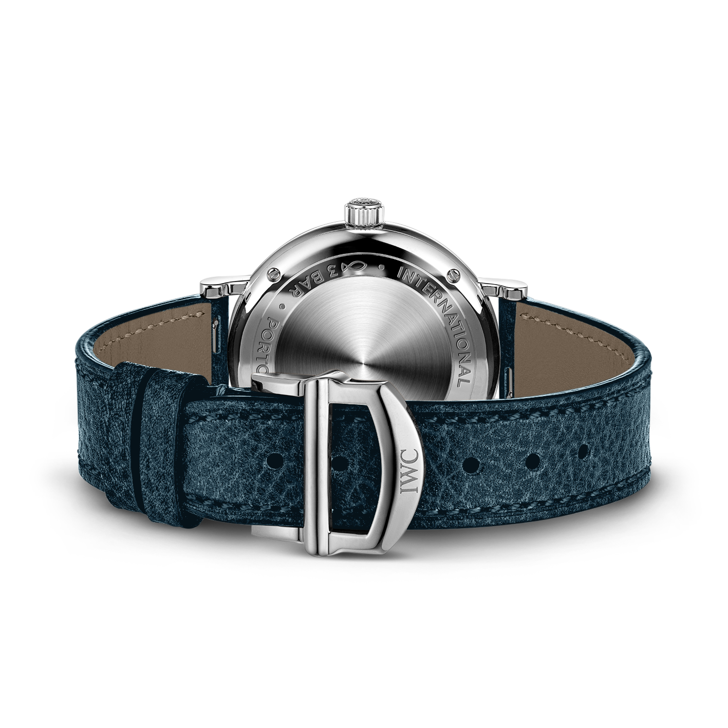  Shop Authentic IWC Portofino Automatic Silver Dial Blue Leather Strap Watch for Women - IW357411 - Luxxuri