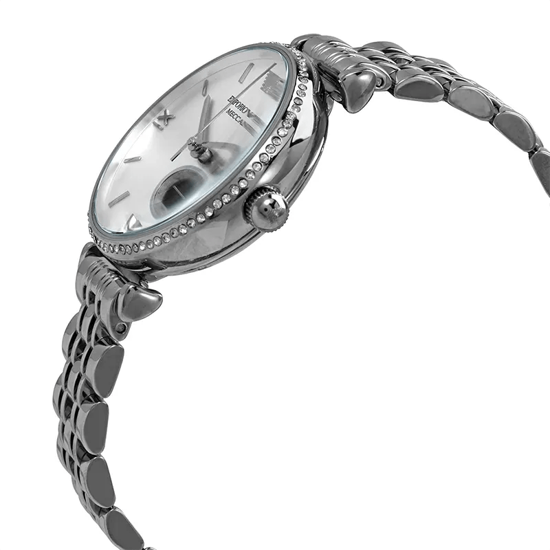  Shop Authentic Emporio Armani Gianni T-Bar Automatic Silver Dial Silver Steel Strap Watch For Women - AR60022 - Luxxuri