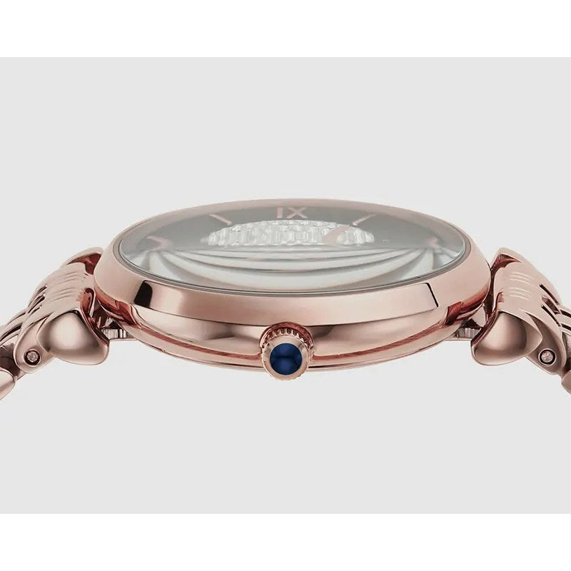  Shop Authentic Emporio Armani Gianni T-Bar Quartz Crystals Black Dial Gold Steel Strap Watch For Women - AR11423 - Luxxuri