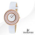  Shop Authentic Swarovski Crystalline Pure White Dial White Leather Strap Watch for Women - 5376083 - Luxxuri