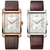  Shop Authentic Calvin Klein Window White Dial Brown Leather Strap Watch for Women - K2M23620 - Luxxuri
