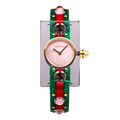  Shop Authentic Gucci Vintage Web Pink Mother of Pearl Dial Two Tone Plastic Strap Watch For Women - YA143525 - Luxxuri
