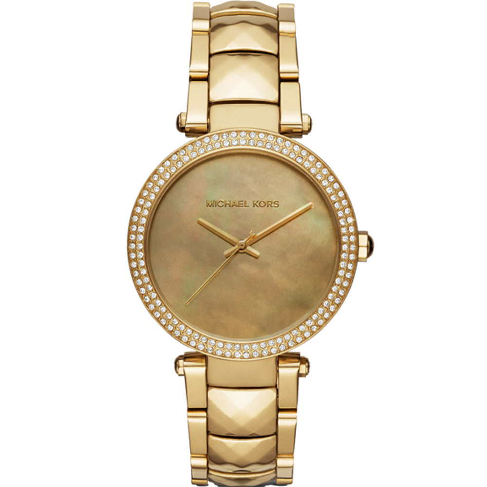  Shop Authentic Michael Kors Parker Gold Mother of Pearl Dial Gold Steel Strap Watch for Women - MK6425 - Luxxuri