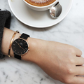 Shop Authentic Daniel Wellington Petite Cornwall Black Dial Black Nylon Strap Watch for Women - DW00100247 - Luxxuri