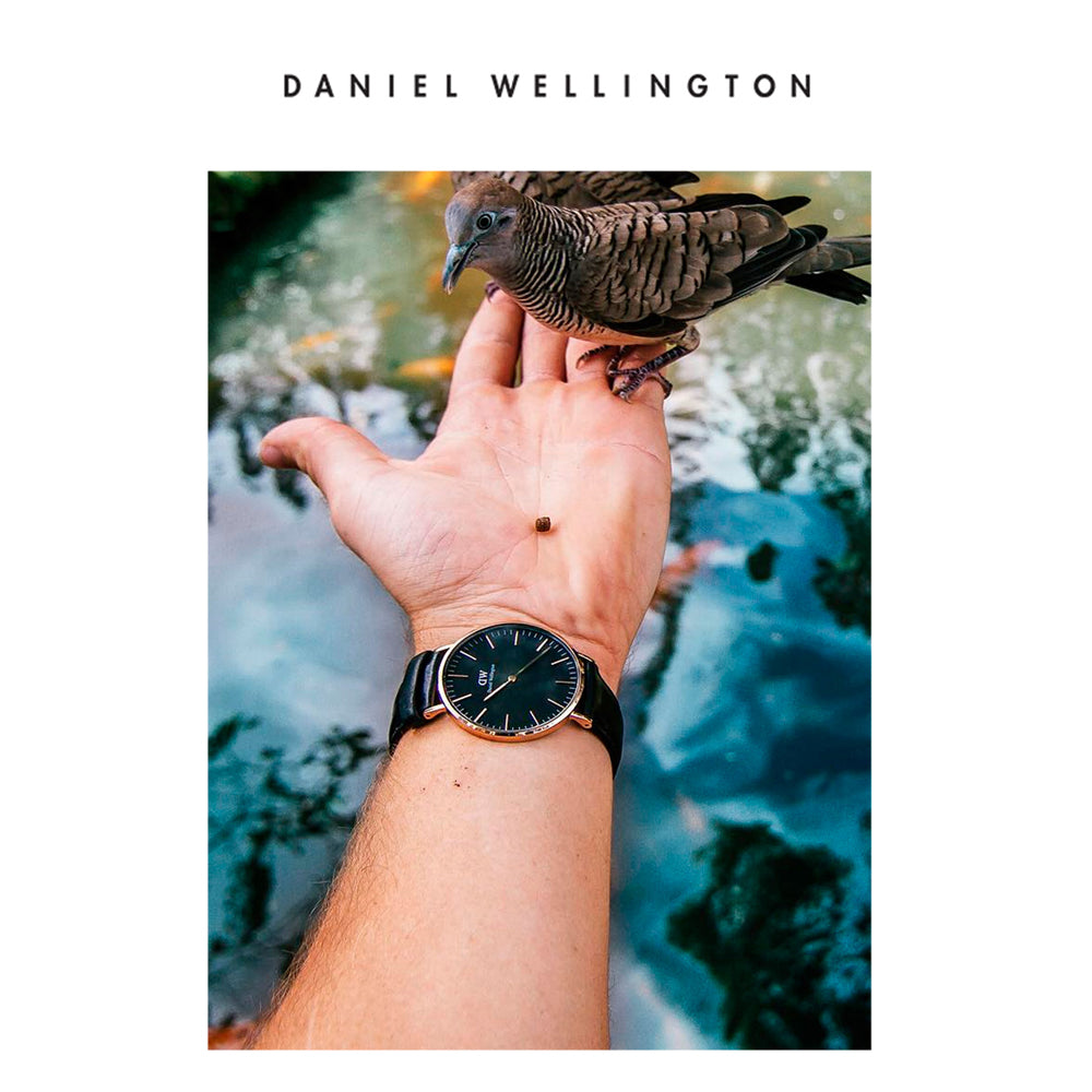  Shop Authentic Daniel Wellington Classic Sheffield Black Dial Black Leather Strap Watch For Men - DW00100133 - Luxxuri