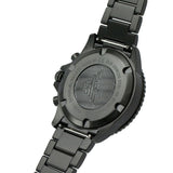  Shop Authentic Emporio Armani Diver Chronograph Black Dial Black Steel Strap Watch For Men - AR80050 - Luxxuri