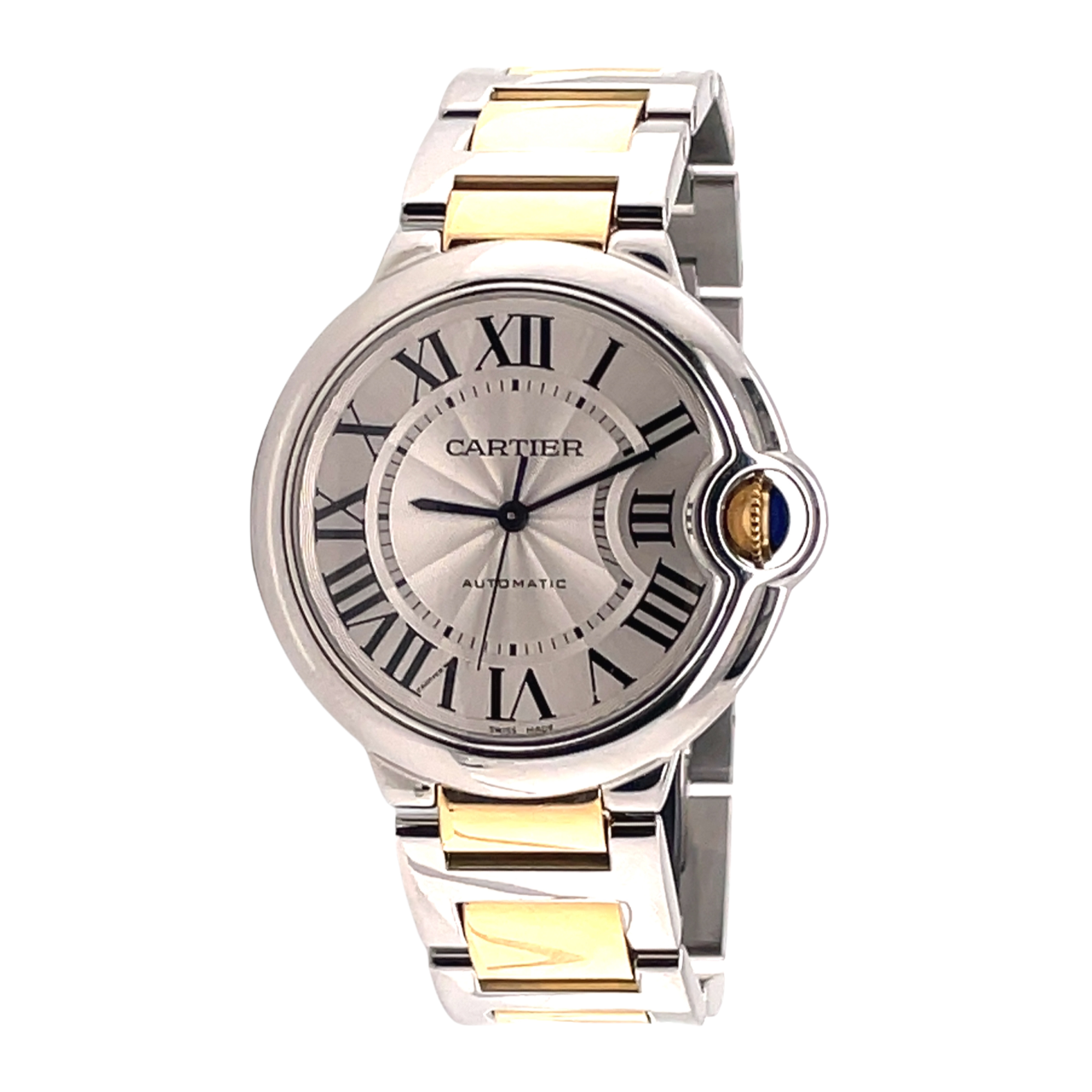  Shop Authentic Cartier Ballon Bleu de Cartier Silver Dial Two Tone Steel Strap Watch for Women - W2BB0030 - Luxxuri