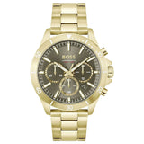  Shop Authentic Hugo Boss Troper Chronograph Green Dial Gold Steel Strap Watch For Men - 1514059 - Luxxuri