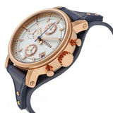  Shop Authentic Fossil Original Boyfriend Chronograph White Dial Navy Blue Leather Strap Watch for Women - ES3838 - Luxxuri