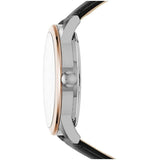  Shop Authentic Fossil Flynn Mechanical Black Dial Black Leather Strap Watch for Men - BQ2216 - Luxxuri