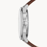  Shop Authentic Fossil Flynn Automatic Black Dial Brown Leather Strap Watch for Men - BQ2270 - Luxxuri
