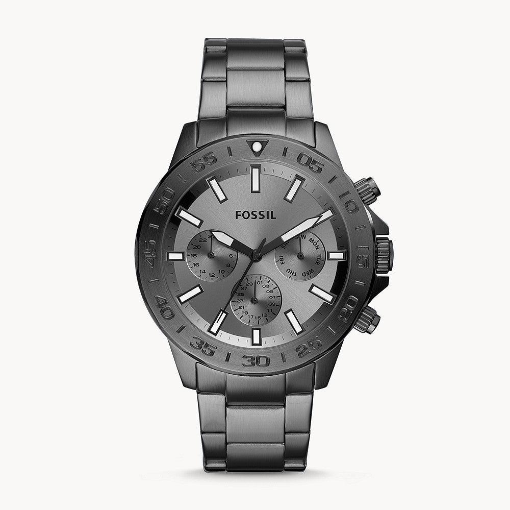  Shop Authentic Fossil Bannon Multifunction Chronograph Grey Dial Grey Steel Strap Watch for Men - BQ2491 - Luxxuri