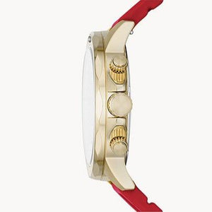  Shop Authentic Fossil Bannon Multifunction Black Dial Red Silicone Strap Watch for Men - BQ2499 - Luxxuri