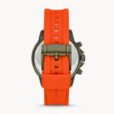  Shop Authentic Fossil Bannon Chronograph Grey Dial Orange Silicone Strap Watch for Men - BQ2500 - Luxxuri