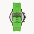  Shop Authentic Fossil Bannon Chronograph Grey Dial Green Silicone Strap Watch for Men - BQ2501 - Luxxuri