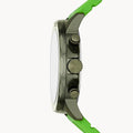 Shop Authentic Fossil Bannon Chronograph Grey Dial Green Silicone Strap Watch for Men - BQ2501 - Luxxuri