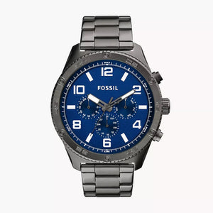 Shop Authentic Fossil Brox Multifunction Blue Dial Grey Steel Strap Watch for Men - BQ2798 - Luxxuri