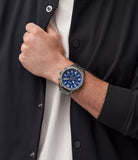  Shop Authentic Fossil Brox Multifunction Blue Dial Grey Steel Strap Watch for Men - BQ2798 - Luxxuri