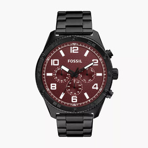  Shop Authentic Fossil Brox Multifunction Maroon Dial Black Steel Strap Watch for Women - BQ2803 - Luxxuri