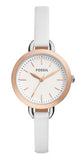  Shop Authentic Fossil Classic Minute White Dial White Leather Strap Watch for Women - BQ3328 - Luxxuri