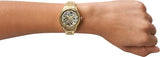  Shop Authentic Fossil Rye Automatic Skeleton Gold Dial Gold Steel Strap Watch for Women - BQ3755 - Luxxuri