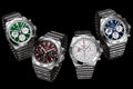 Breitling Chronomat B01 42 Six Nations England White Dial Silver Steel Strap Watch for Men - AB0134A71A1A1