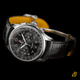  Shop Authentic Breitling Premier B01 Chronograph 42 Black Dial Black Leather Strap Watch for Men - AB0145221B1P1 - Luxxuri