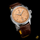  Shop Authentic Breitling Premier B01 Chronograph 42 Beige Dial Brown Leather Strap Watch for Men - AB0145331K1P1 - Luxxuri