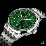  Shop Authentic Breitling Premier B01 Chronograph 42 Green Dial Silver Steel Strap Watch for Men - AB0145371L1A1 - Luxxuri