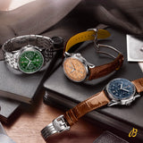  Shop Authentic Breitling Premier B01 Chronograph 42 Green Dial Silver Steel Strap Watch for Men - AB0145371L1A1 - Luxxuri