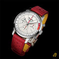  Shop Authentic Breitling Top Time B01 Ford Thunderbird White Dial Red Leather Strap Watch for Men - AB01766A1A1X1 - Luxxuri