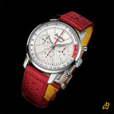  Shop Authentic Breitling Top Time B01 Ford Thunderbird White Dial Red Leather Strap Watch for Men - AB01766A1A1X1 - Luxxuri