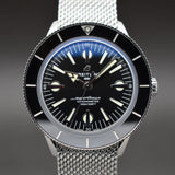  Shop Authentic Breitling Superocean Heritage '57 Black Dial Silver Mesh Bracelet Watch for Men - A10370121B1A1 - Luxxuri