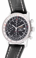  Shop Authentic Breitling Navitimer 1 Chronograph 41mm Automatic Black Dial Black Leather Strap Mens Watch - A13324121B1P1 - Luxxuri