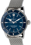  Shop Authentic Breitling Superocean Heritage B20 Automatic 44 Blue Dial Silver Mesh Bracelet Watch for Men - AB2030161C1A1 - Luxxuri