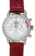  Shop Authentic Breitling Top Time B01 Ford Thunderbird White Dial Red Leather Strap Watch for Men - AB01766A1A1X1 - Luxxuri