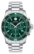  Shop Authentic Movado Series 800 Chronograph Green Dial Silver Steel Strap Watch for Men - 2600179 - Luxxuri
