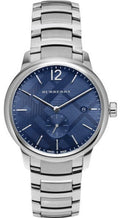  Shop Authentic Burberry The Classic Blue Dial Silver Steel Strap Watch for Men - BU10007 - Luxxuri